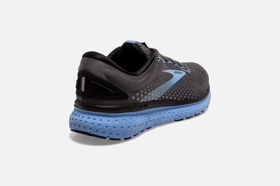 Brooks Glycerin 18 Road Running Shoes - Womens - Black/Blue - UH8601749